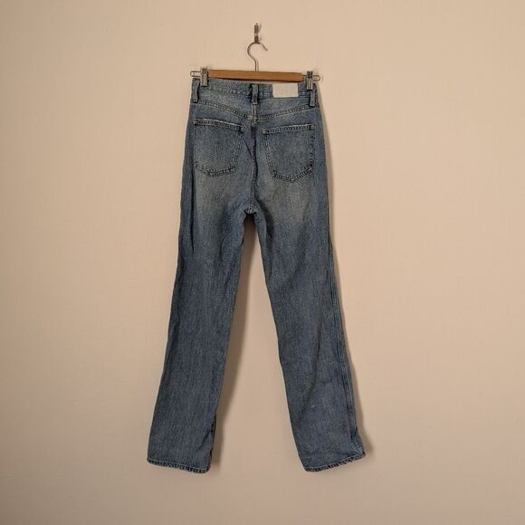 Pistola light wash April Showers Cassie super high rise straight leg jeans - Picture 7 of 8